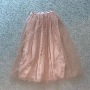 Baby pink tulle dress